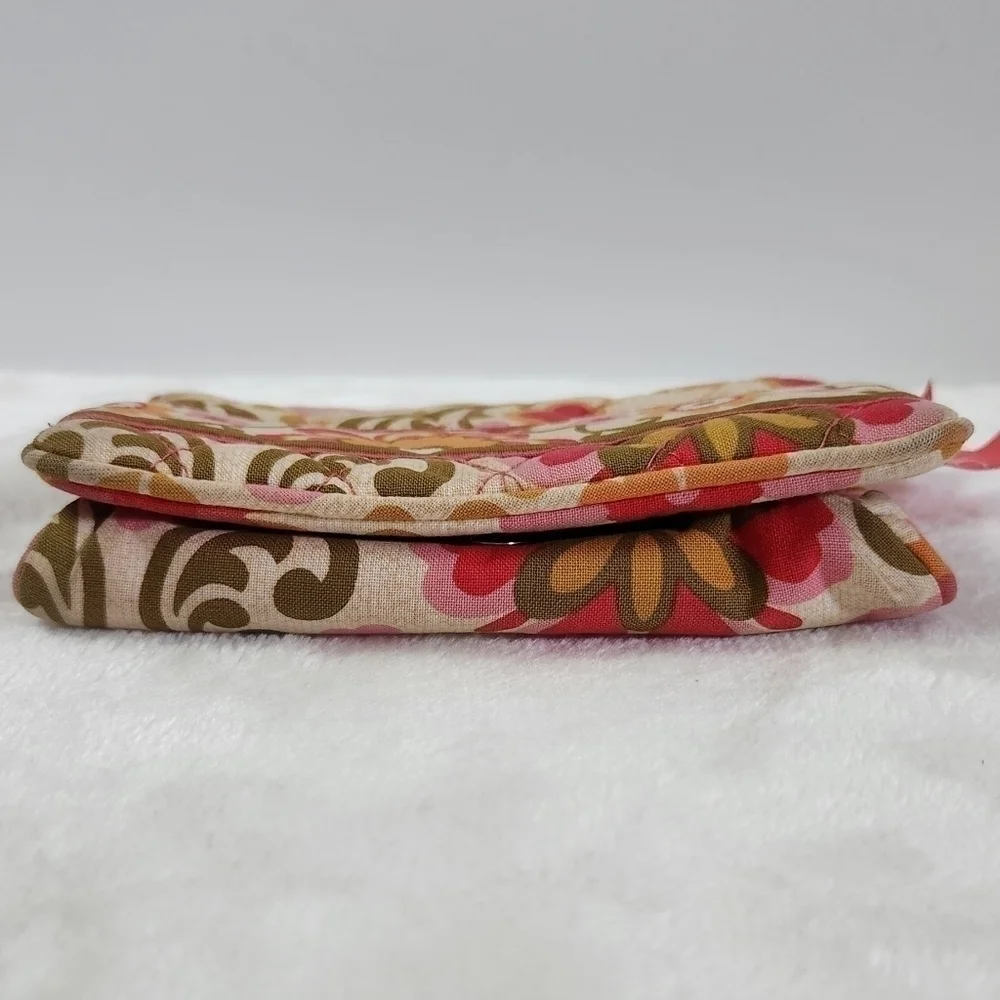 Vera Bradley Retired Folkloric Quilted One For The Money Wallet Coin Bag